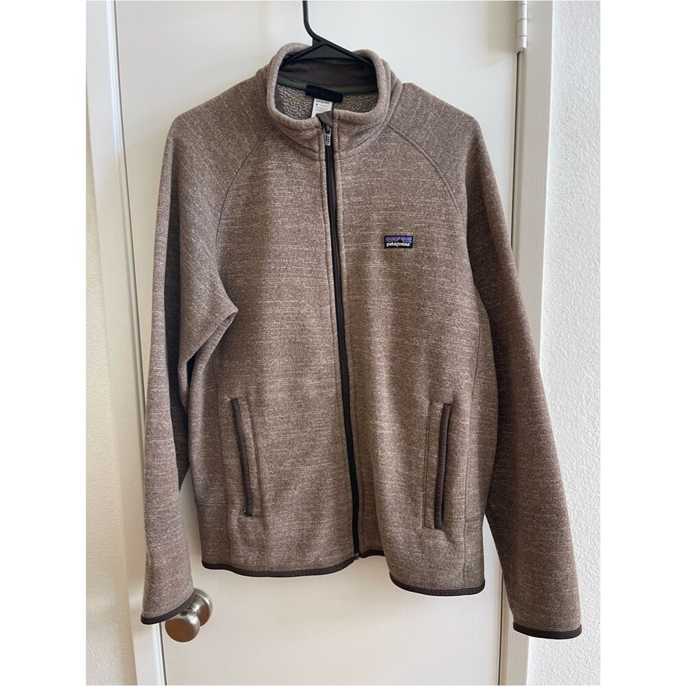 Patagonia Men's Better Sweater Full-Zip Fleece Jacket Heather Brown Size M